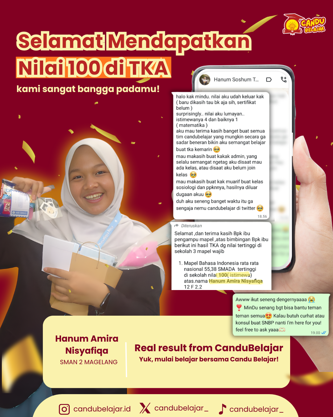 Nilai Sempurna TKA SMA